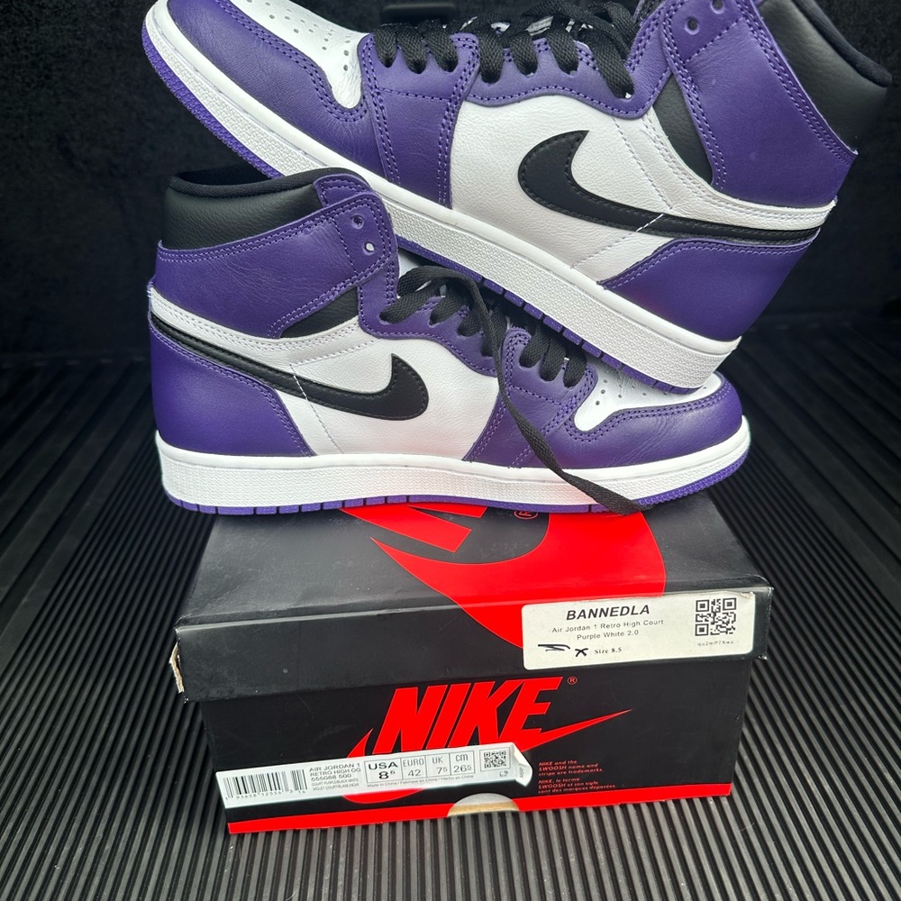 Nike Purple and Black Sneakers